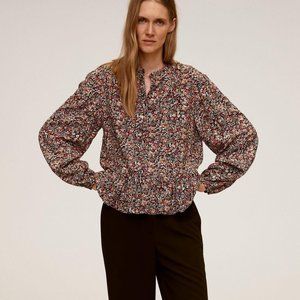 NWT Mango Floral Print Blouse